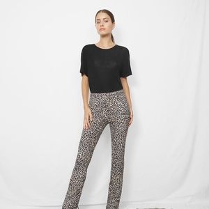 ANINE BING CIGARETTE TROUSERS - LEOPARD - SIZE XS